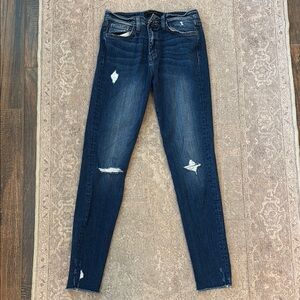 Flying Monkey Blue Skinny Jeans with Distressed Details